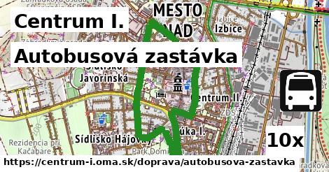 Autobusová zastávka, Centrum I.