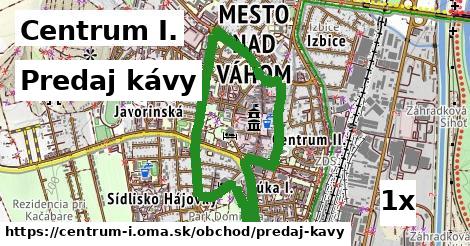 predaj kávy v Centrum I.