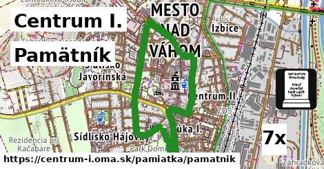 Pamätník, Centrum I.