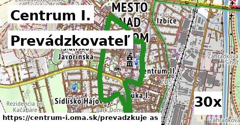 prevádzkovateľ v Centrum I.