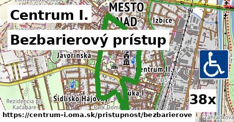 Bezbarierový prístup, Centrum I.