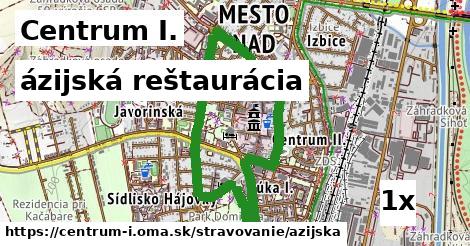 ázijská reštaurácia, Centrum I.