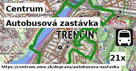 Autobusová zastávka, Centrum