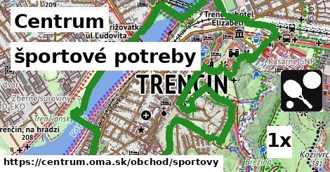 športové potreby, Centrum