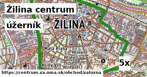 úžerník v Žilina centrum