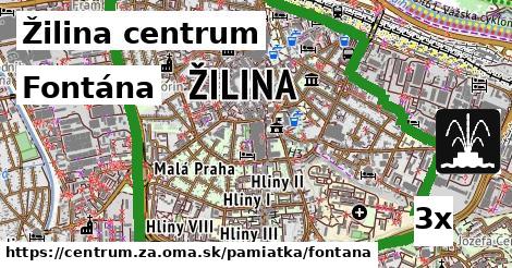 Fontána, Žilina centrum