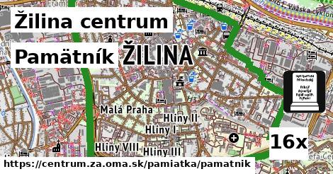 Pamätník, Žilina centrum