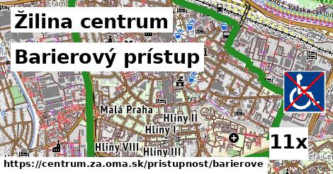 Barierový prístup, Žilina centrum