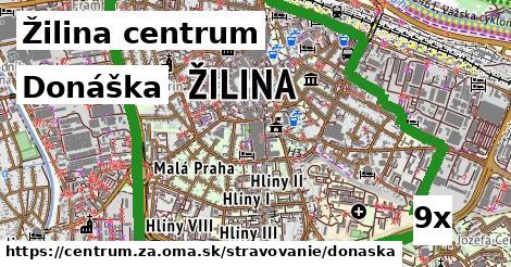 Donáška, Žilina centrum