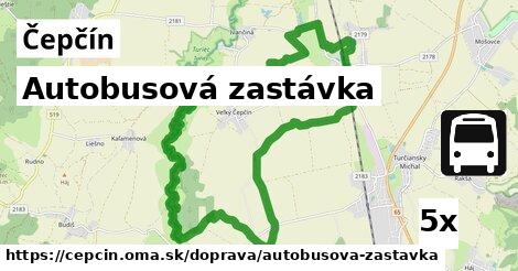 Autobusová zastávka, Čepčín