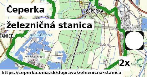 železničná stanica, Čeperka