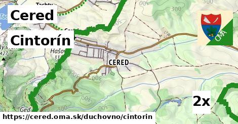 Cintorín, Cered