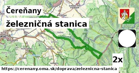 železničná stanica, Čereňany