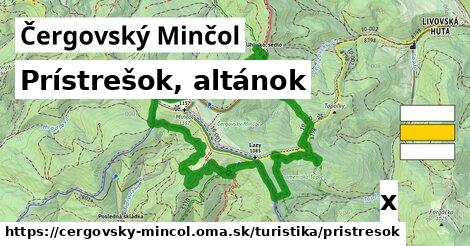 Prístrešok, altánok, Čergovský Minčol