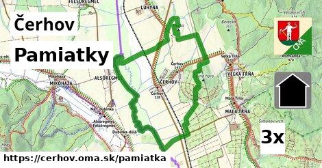 pamiatky v Čerhov