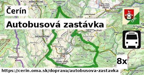 Autobusová zastávka, Čerín