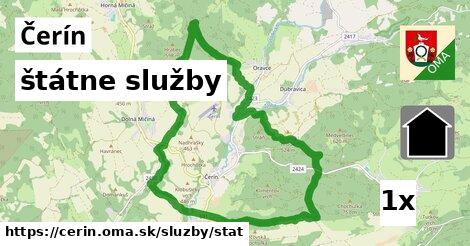 štátne služby, Čerín