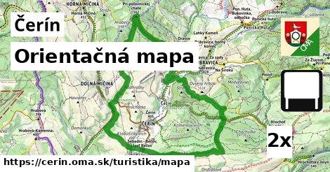 Orientačná mapa, Čerín