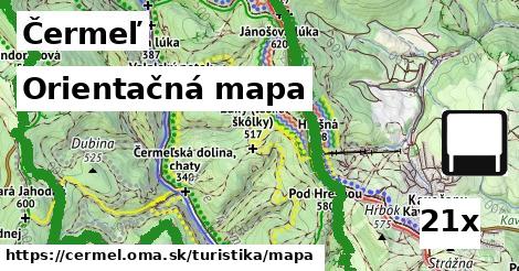 Orientačná mapa, Čermeľ