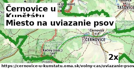 Miesto na uviazanie psov, Černovice u Kunštátu