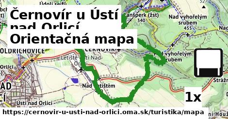 Orientačná mapa, Černovír u Ústí nad Orlicí