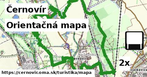 orientačná mapa v Černovír