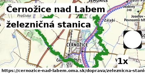 železničná stanica, Černožice nad Labem