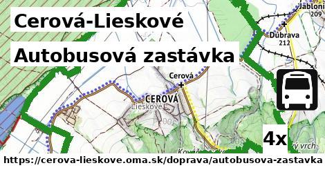 Autobusová zastávka, Cerová-Lieskové