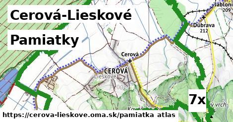 pamiatky v Cerová-Lieskové