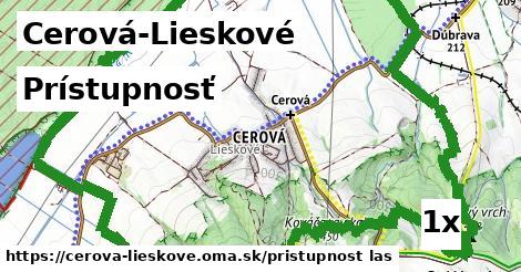 prístupnosť v Cerová-Lieskové