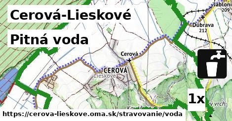 pitná voda v Cerová-Lieskové