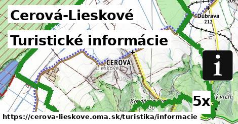 Turistické informácie, Cerová-Lieskové