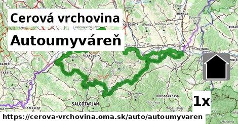 Autoumyváreň, Cerová vrchovina