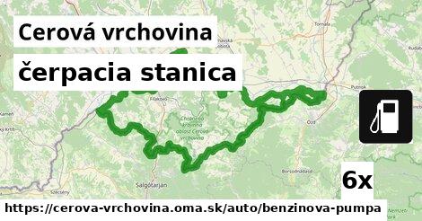 čerpacia stanica, Cerová vrchovina