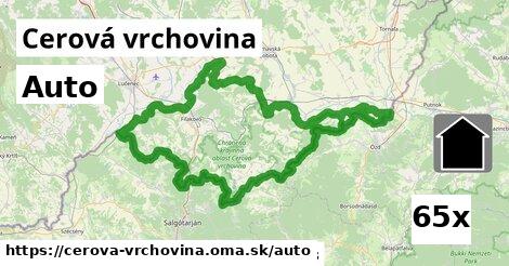 auto v Cerová vrchovina