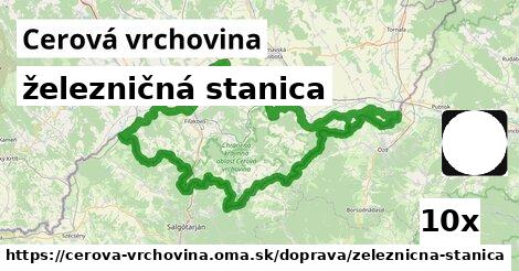 železničná stanica, Cerová vrchovina