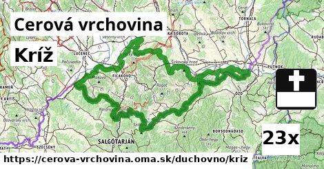 Kríž, Cerová vrchovina