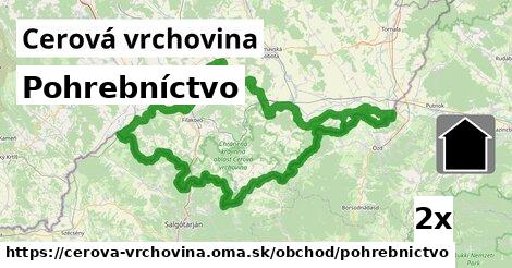 Pohrebníctvo, Cerová vrchovina