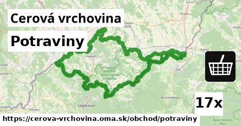 Potraviny, Cerová vrchovina