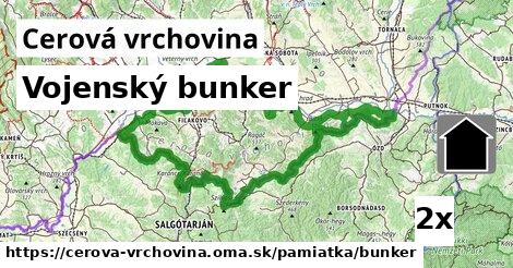 Vojenský bunker, Cerová vrchovina