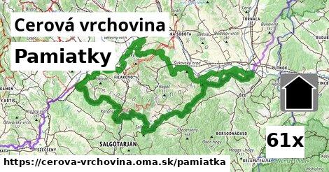 pamiatky v Cerová vrchovina