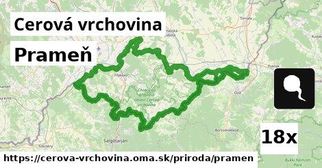 Prameň, Cerová vrchovina