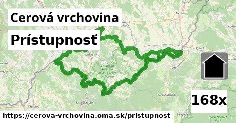 prístupnosť v Cerová vrchovina