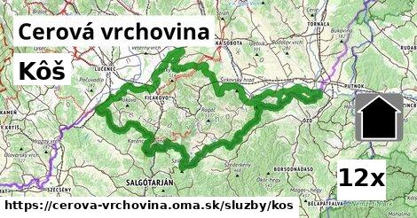 Kôš, Cerová vrchovina