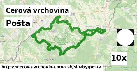 Pošta, Cerová vrchovina