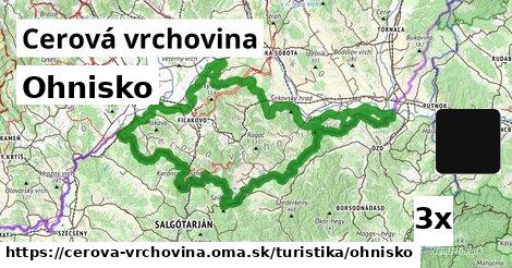 Ohnisko, Cerová vrchovina