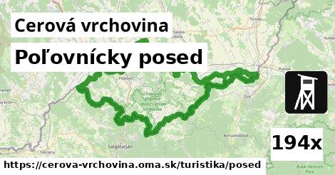 Poľovnícky posed, Cerová vrchovina