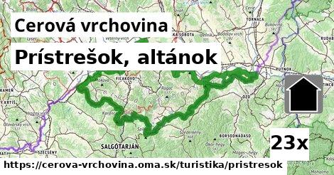 Prístrešok, altánok, Cerová vrchovina