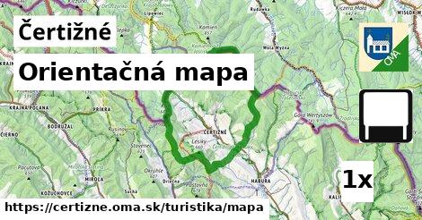 Orientačná mapa, Čertižné
