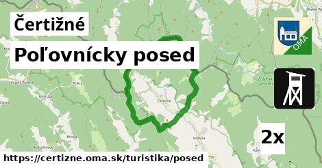 Poľovnícky posed, Čertižné